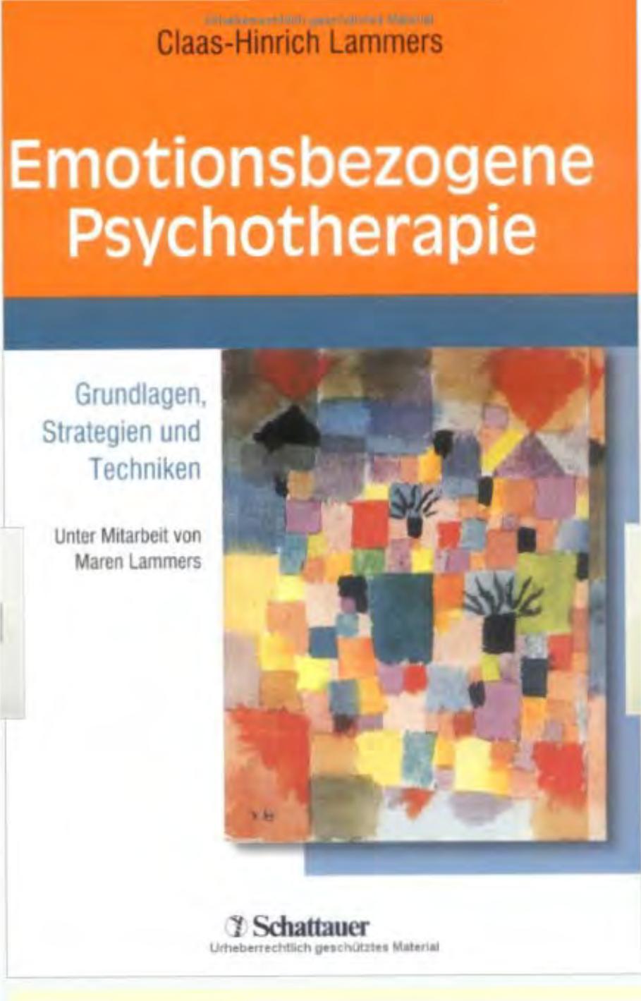 Emotionsbezogene Psychotherapie