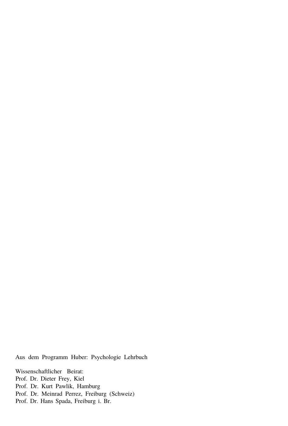Lehrbuch allgemeine Psychologie